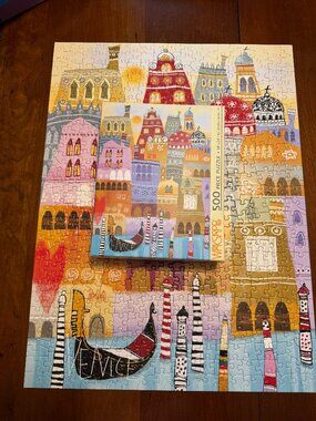 WerkShoppe Venice 500 Piece Complete Puzzle 18" X 24"
